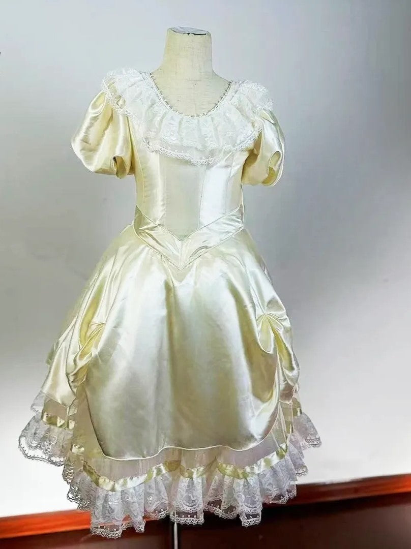 open lace back dress Nutcracker Red Christmas Dancewear by Patricia