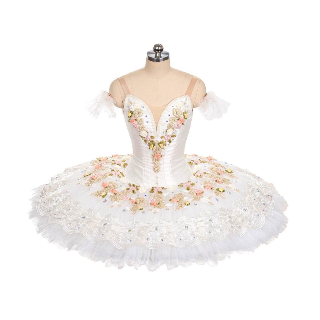princess aurora tutu dress Luxury Princess Aurora Sleeping Beauty Inspired Tutu Dress Ball Pageant Costume Luxury Satin Gown Pink White Long Sparkly Tutu Dress