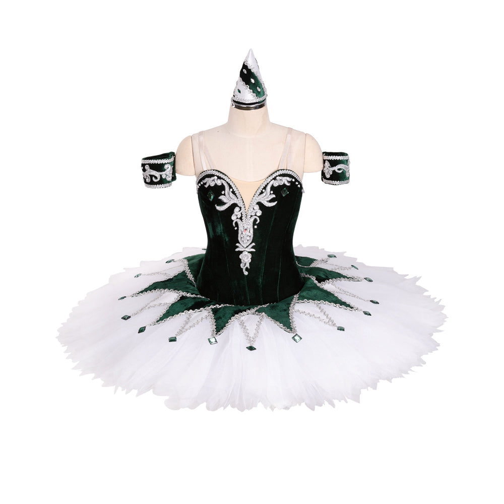 Harlequin Deep Green and White Giselle Tutus Harlequin Deep Green and White Giselle Tutus