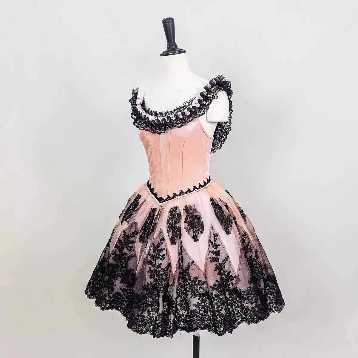 Paquita second variation tutu, Paquita black and pink tutu, Paquita Romantic tutu, Paquita second variation, Paquita ballet costume