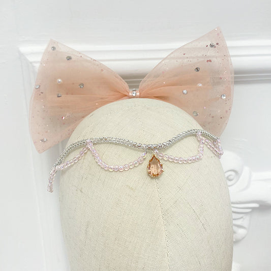 Fairy Doll Ballet Hairpiece
Pink Bow
